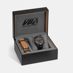 Desert Racer Men Quartz Brown Dial Chronograph Leather Watch 55463.46.45