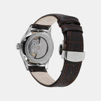 Men Automatic Cream Dial Analog Leather Watch 55750.41.95S