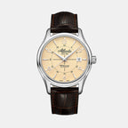 Atlantic Men Automatic Cream Dial Analog Leather Watch 55750.41.95S-1