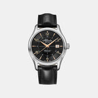 Worldmaster 1888 Automatic Men Automatic Black Dial Analog Leather Watch 55750.41.65R