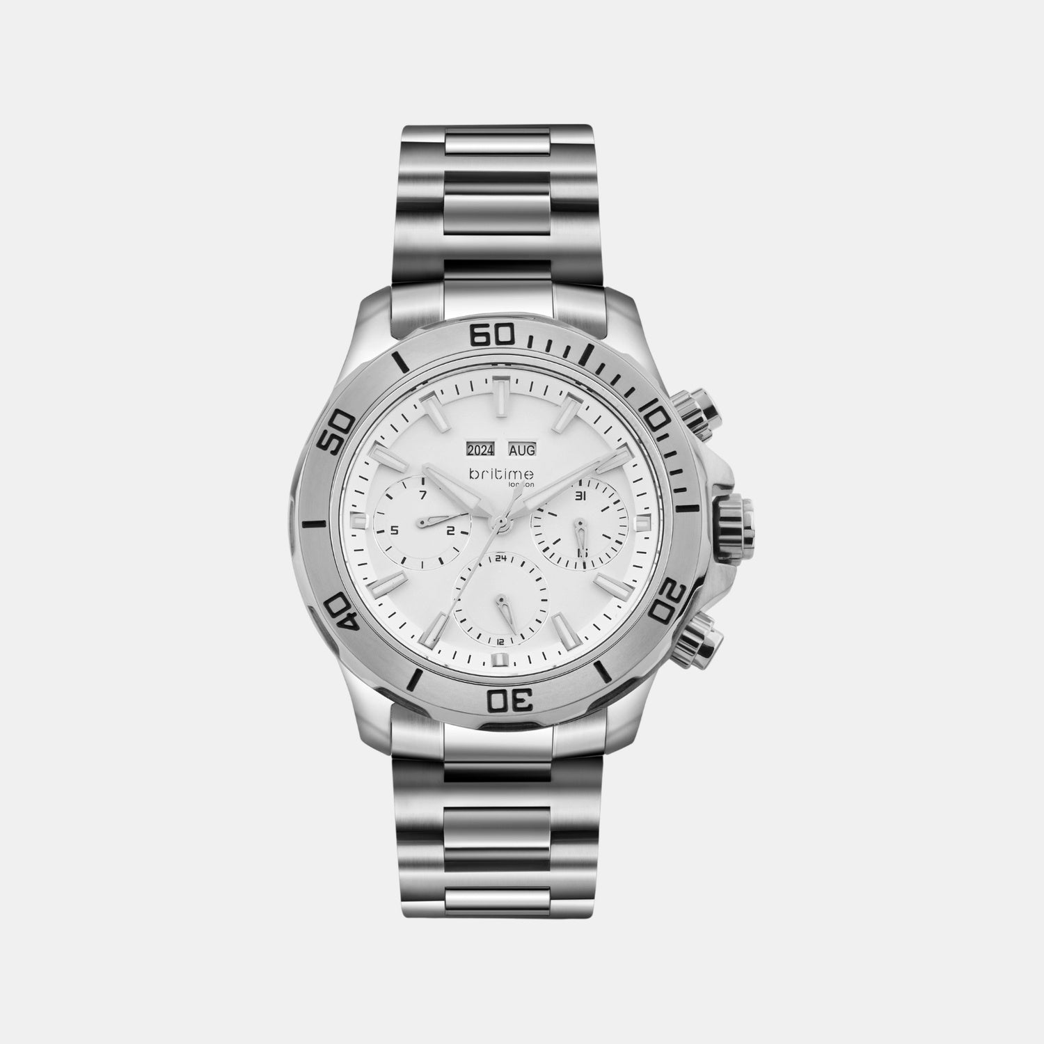 Equinox Men Automatic Silver Dial Multi-Function Metal Watch 562-M10301