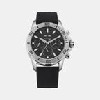 Equinox Men Automatic Black Dial Chronograph Leather Watch 562-P10406