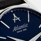 Men Quartz Blue Dial Analog Leather Watch 56352.41.51