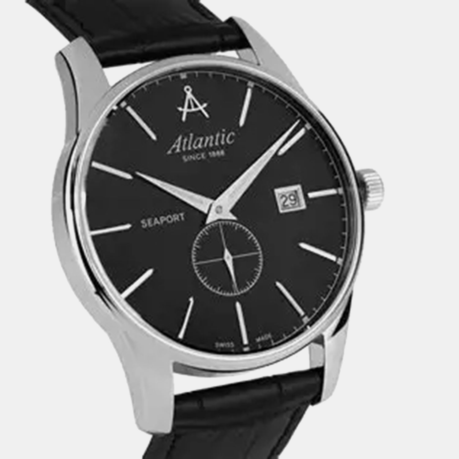 Men Quartz Black Dial Analog Leather Watch 56352.41.61