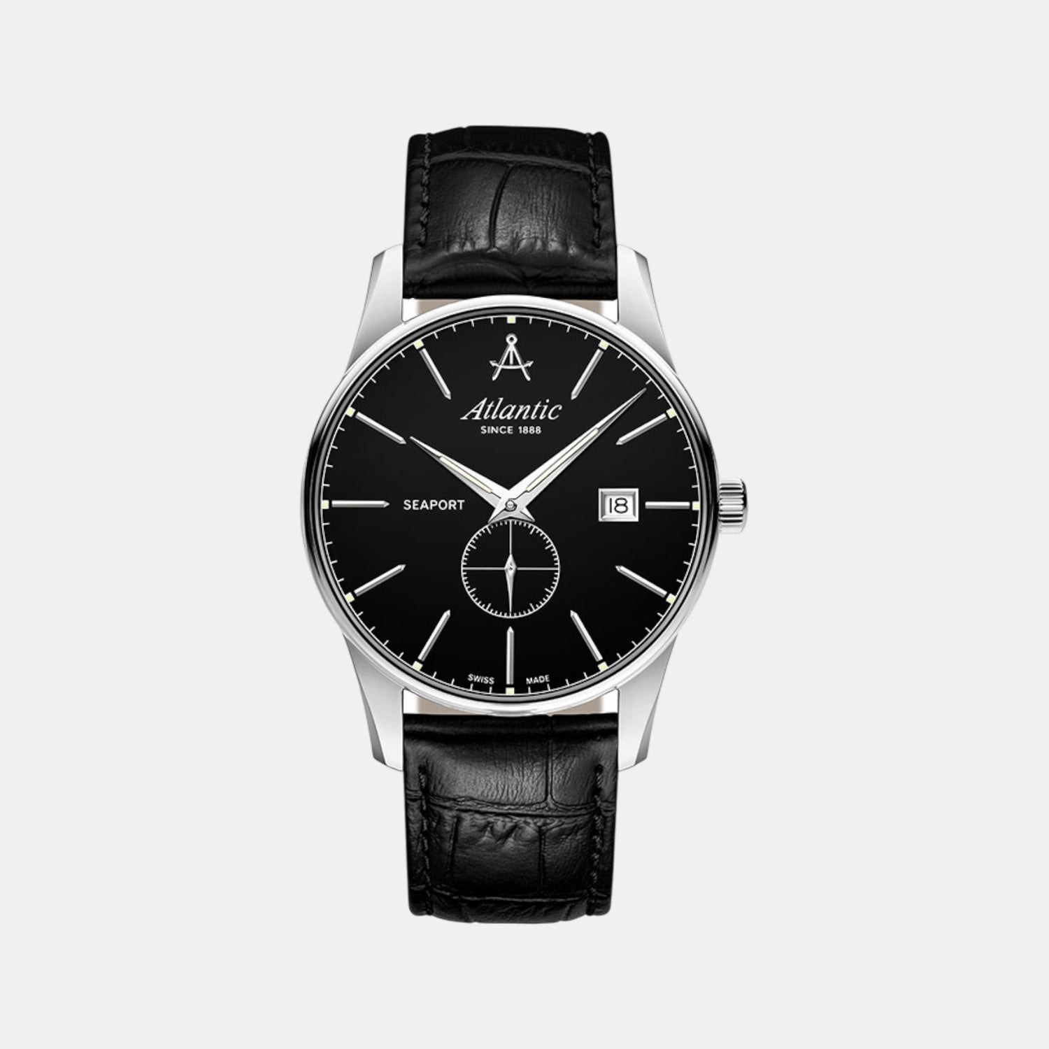Men Quartz Black Dial Analog Leather Watch 56352.41.61