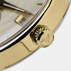 Seaport Men Quartz Gold Dial Analog Leather Watch 56352.45.31