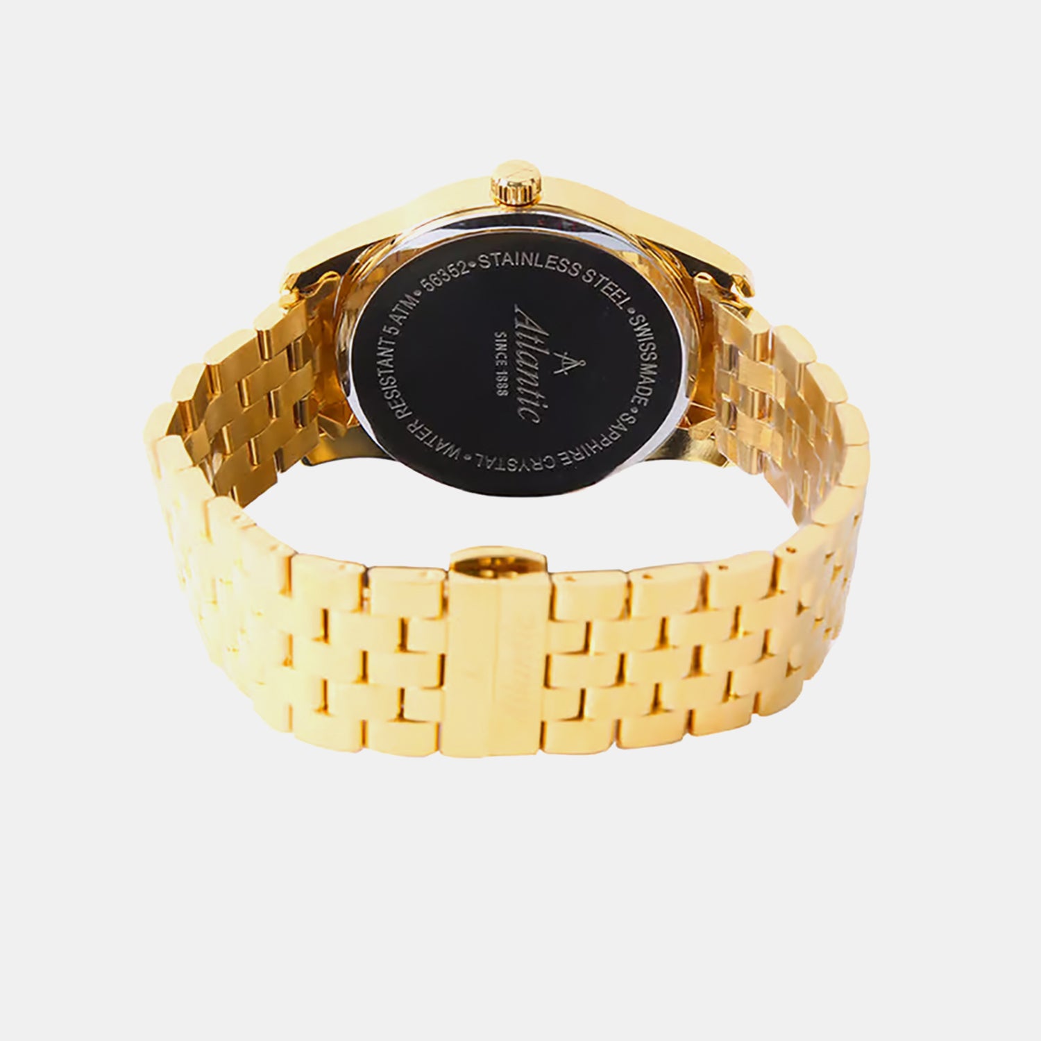 Men Quartz Gold Dial Analog Stainless Steel Watch 56357.45.31