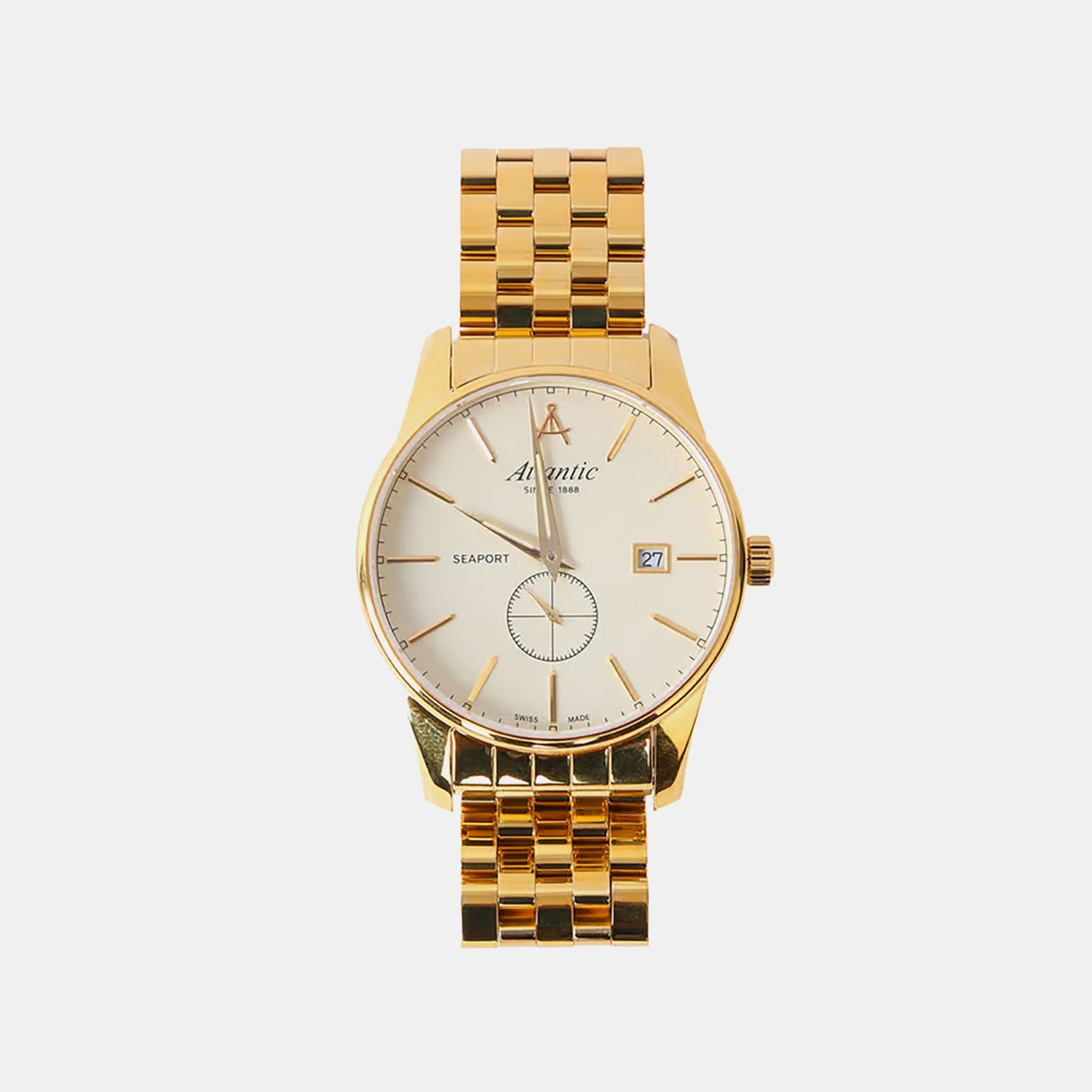 Men Quartz Gold Dial Analog Stainless Steel Watch 56357.45.31