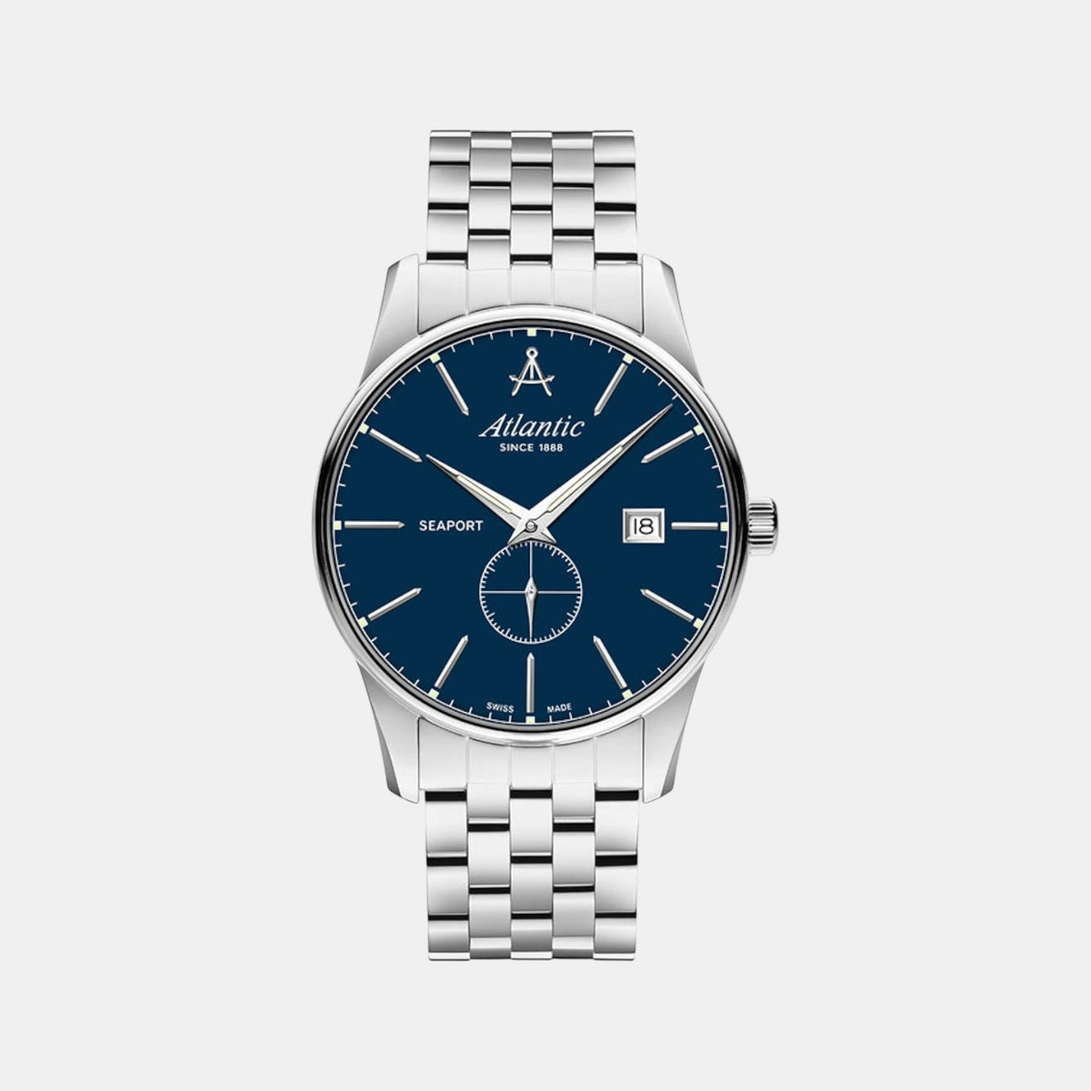 Men Quartz Blue Dial Analog Stainless Steel Watch 56357.41.51