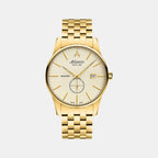 Men Quartz Gold Dial Analog Stainless Steel Watch 56357.45.31