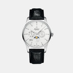 Atlantic Men Quartz Silver Dial Multi-Function Leather Watch 56550.41.21-1