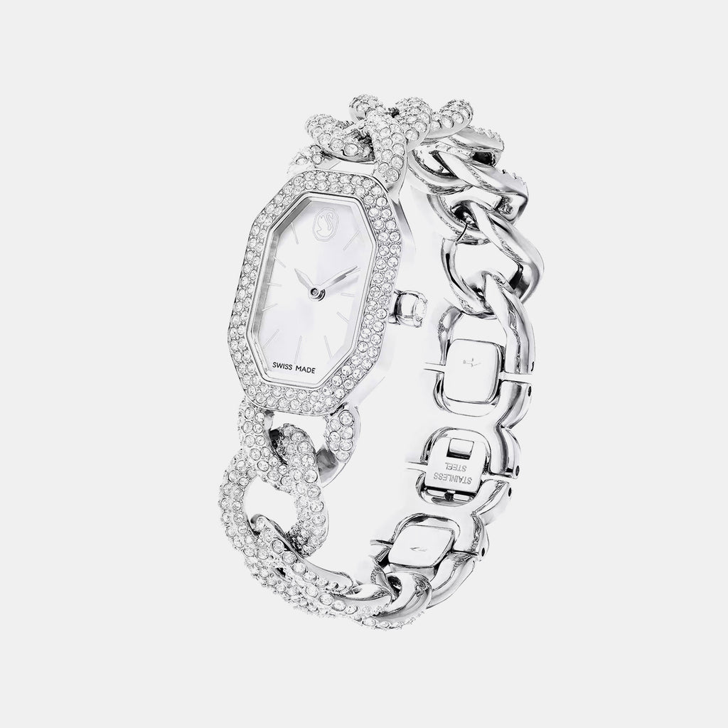 Dextera Women Quartz Silver Dial Analog Stainless Steel Watch 5668899