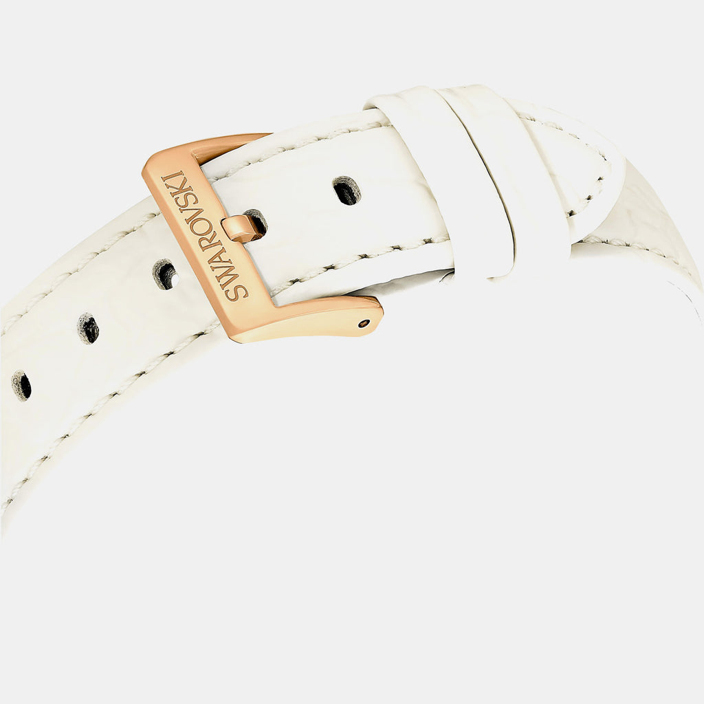 Octea Women Quartz White Dial Chronograph Leather Watch 5671150