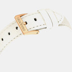 Octea Women Quartz White Dial Chronograph Leather Watch 5671150