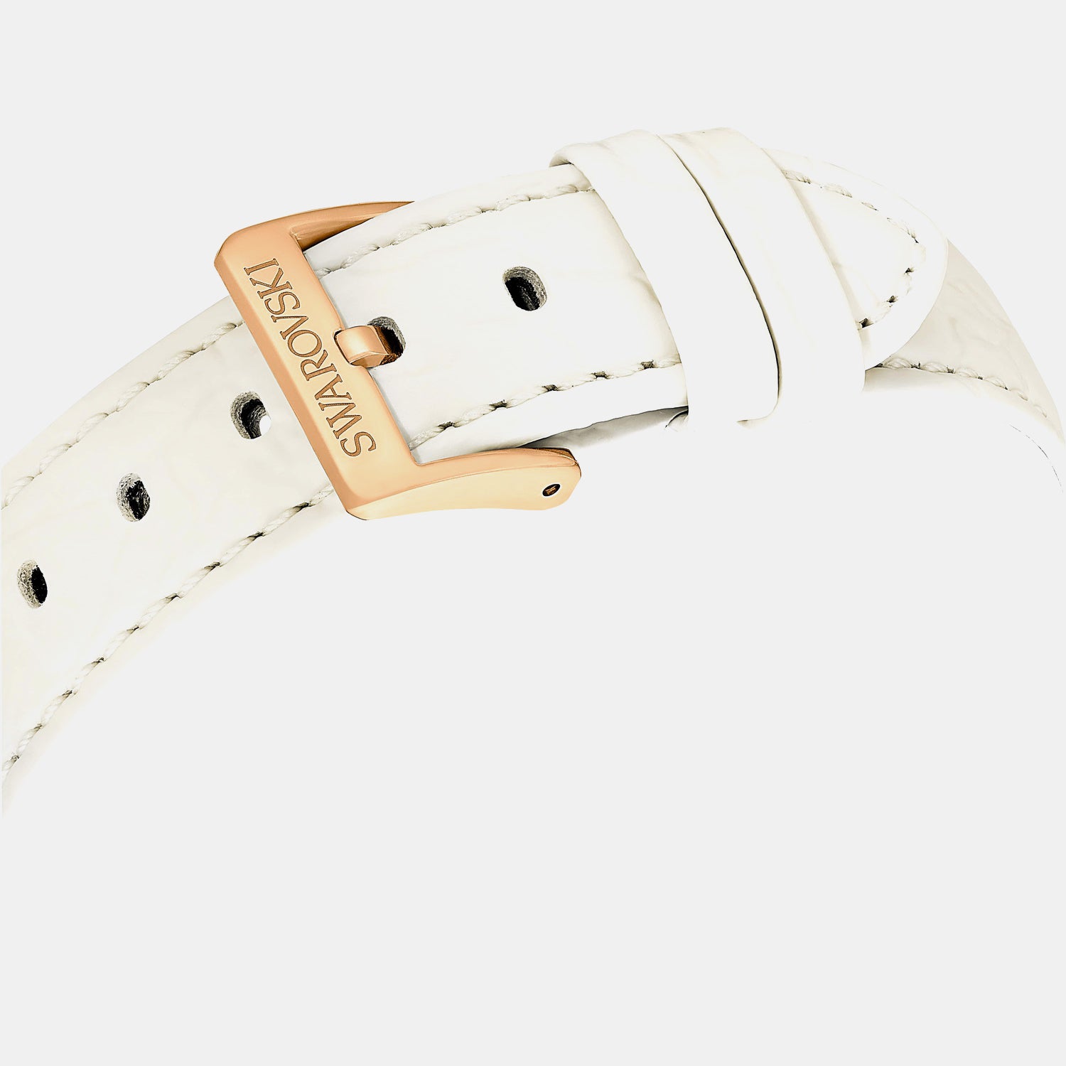 Octea Women Quartz White Dial Chronograph Leather Watch 5671150