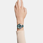 Octea Women Quartz Green Dial Chronograph Leather Watch 5672931