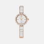 Matrix Women Quartz White Dial Analog Stainless Steel Watch 5677484
