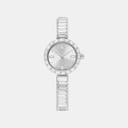 Matrix Women Quartz White Dial Analog Stainless Steel Watch 5677487
