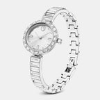 Matrix Women Quartz White Dial Analog Stainless Steel Watch 5677487