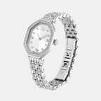 Dextera Women Quartz Silver Dial Analog Stainless Steel Watch 5698690