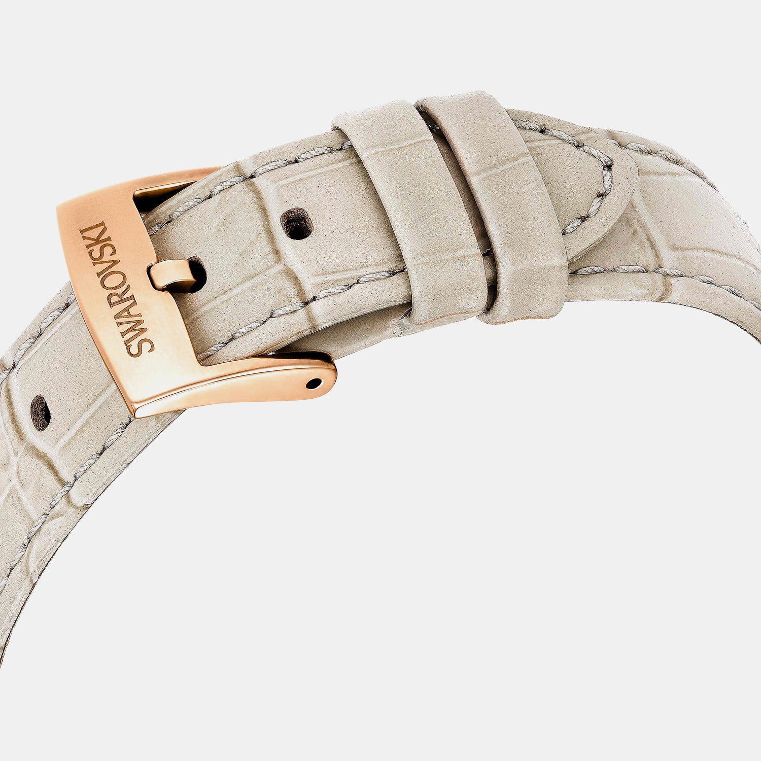 Matrix Women Quartz Beige Dial Chronograph Leather Watch 5702849