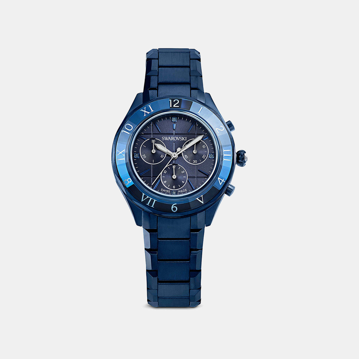 Dextera Women Quartz Blue Dial Chronograph Stainless Steel Watch 5715457