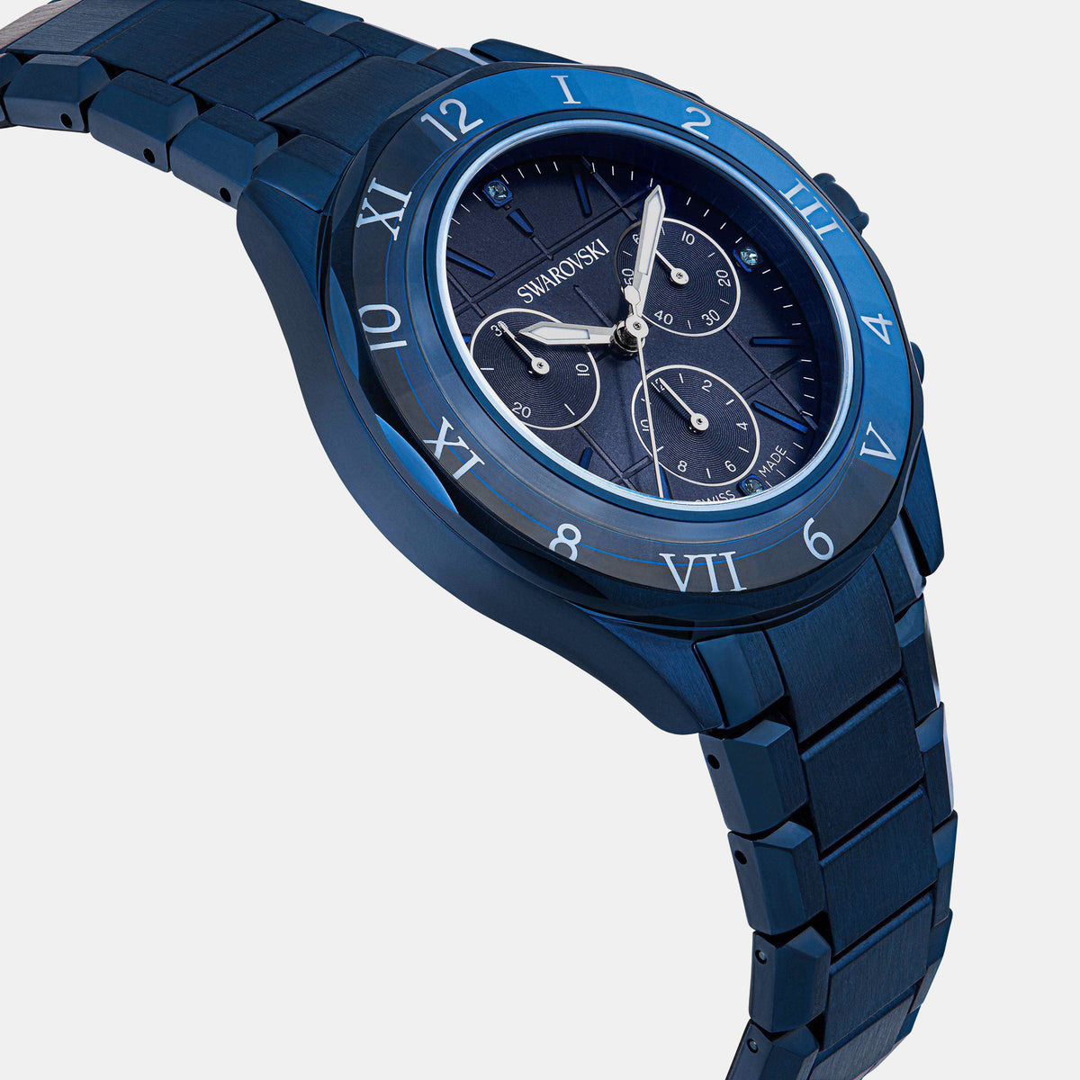 Dextera Women Quartz Blue Dial Chronograph Stainless Steel Watch 5715457