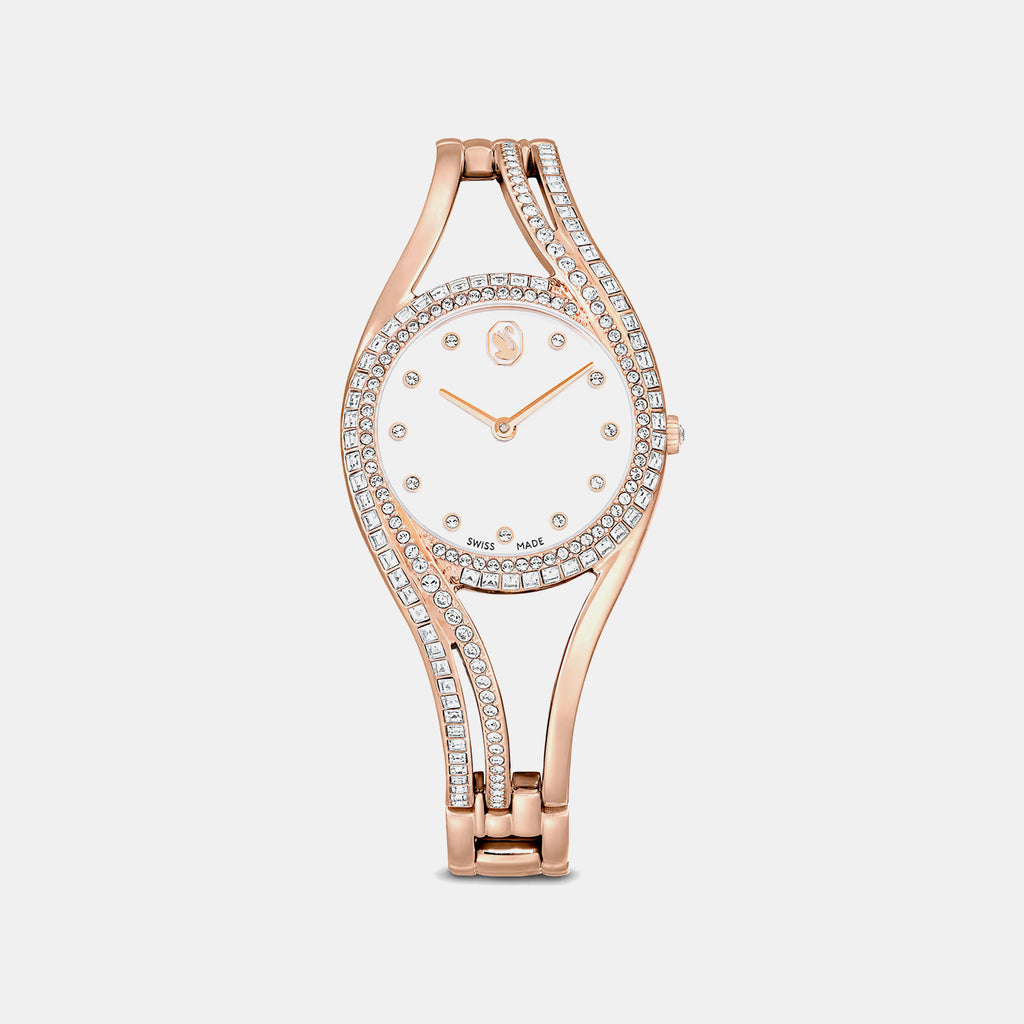 Hyperbola Women Quartz Silver Dial Analog Metal Watch 5715465