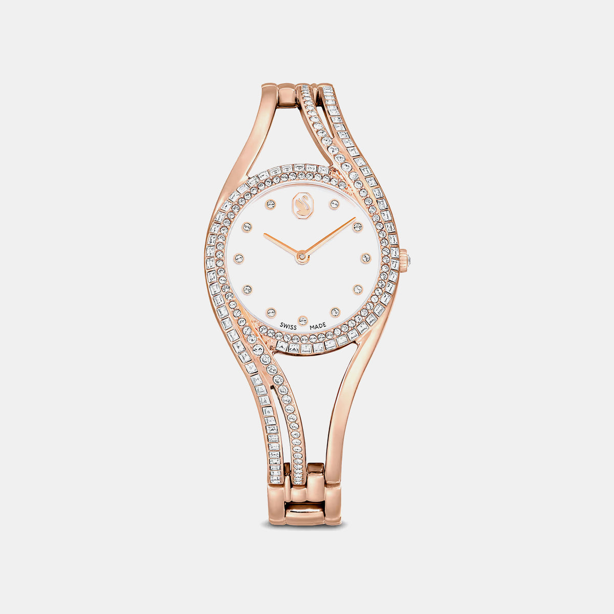 Hyperbola Women Quartz White Dial Analog Metal Watch 5715465