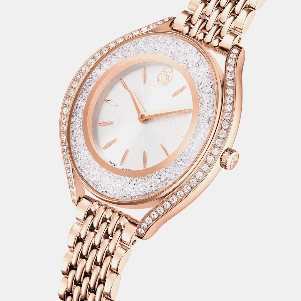 Crystalline Aura Women Quartz Silver Dial Analog Metal Watch 5730140