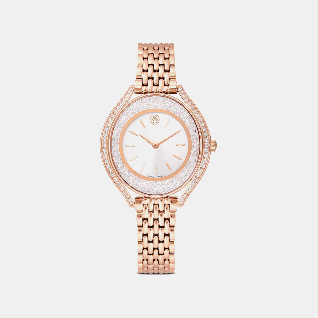 Crystalline Aura Women Quartz Silver Dial Analog Metal Watch 5730140