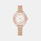 Crystalline Aura Women Quartz Silver Dial Analog Metal Watch 5730140