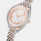 Crystalline Aura Women Quartz White Dial Analog Metal Watch 5730162