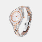 Crystalline Aura Women Quartz White Dial Analog Metal Watch 5730162