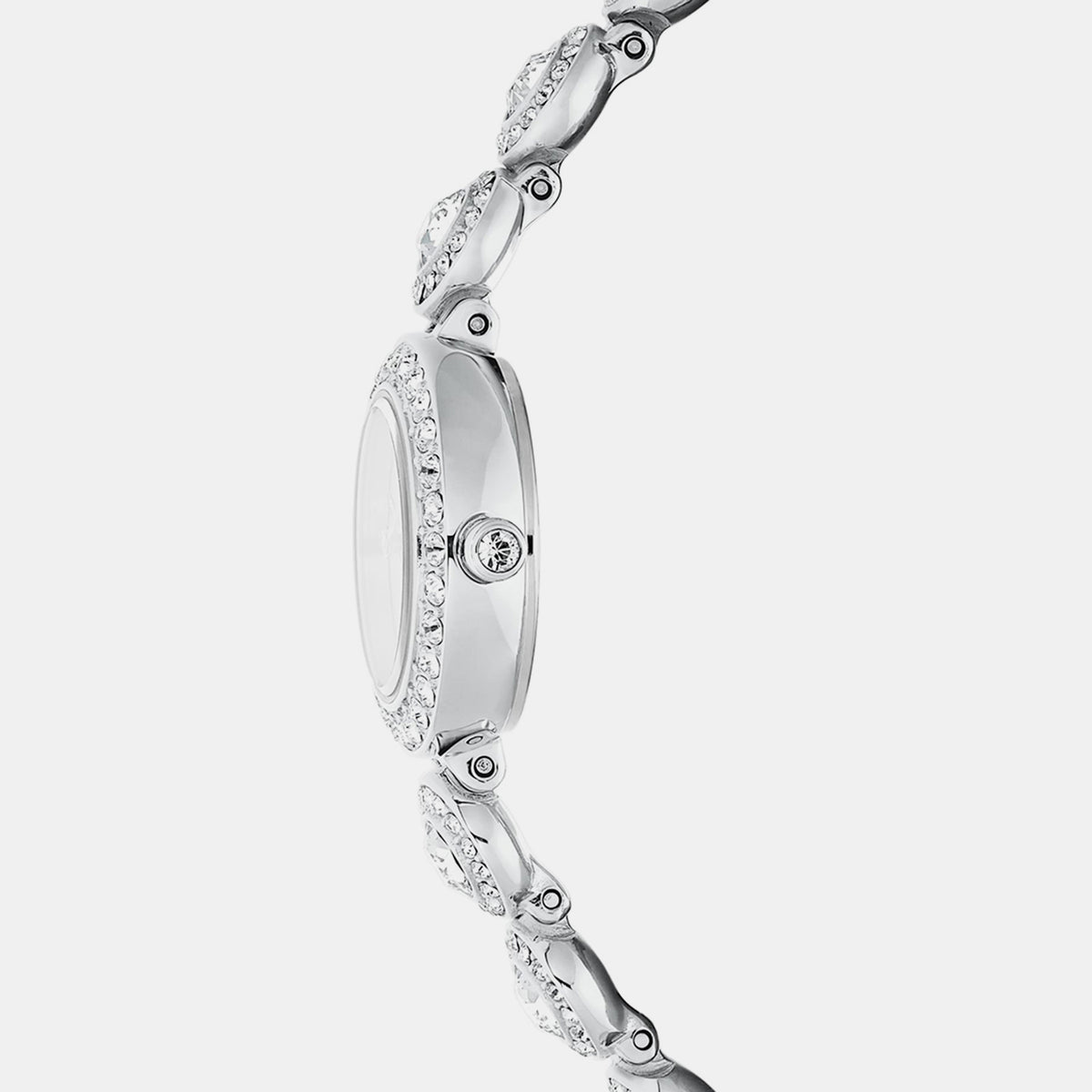 Una Angelic Women Quartz White Dial Analog Stainless Steel Watch 5737038