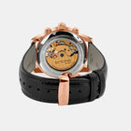 Orbit Men Automatic Silver Dial Multi-Function Leather Watch 574-L30306