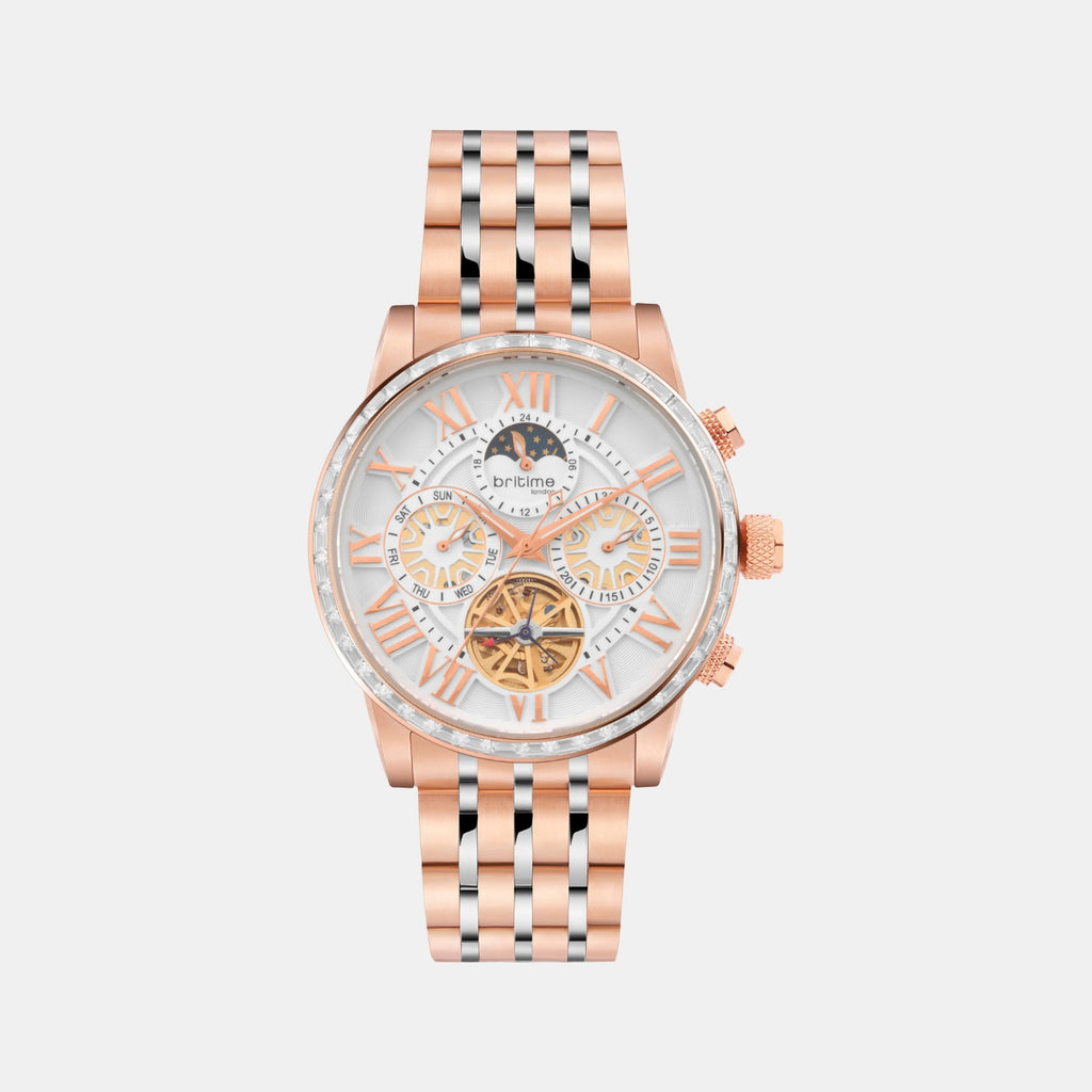 Orbit Men Automatic Silver Dial Multi-Function Metal Watch 574-M30303