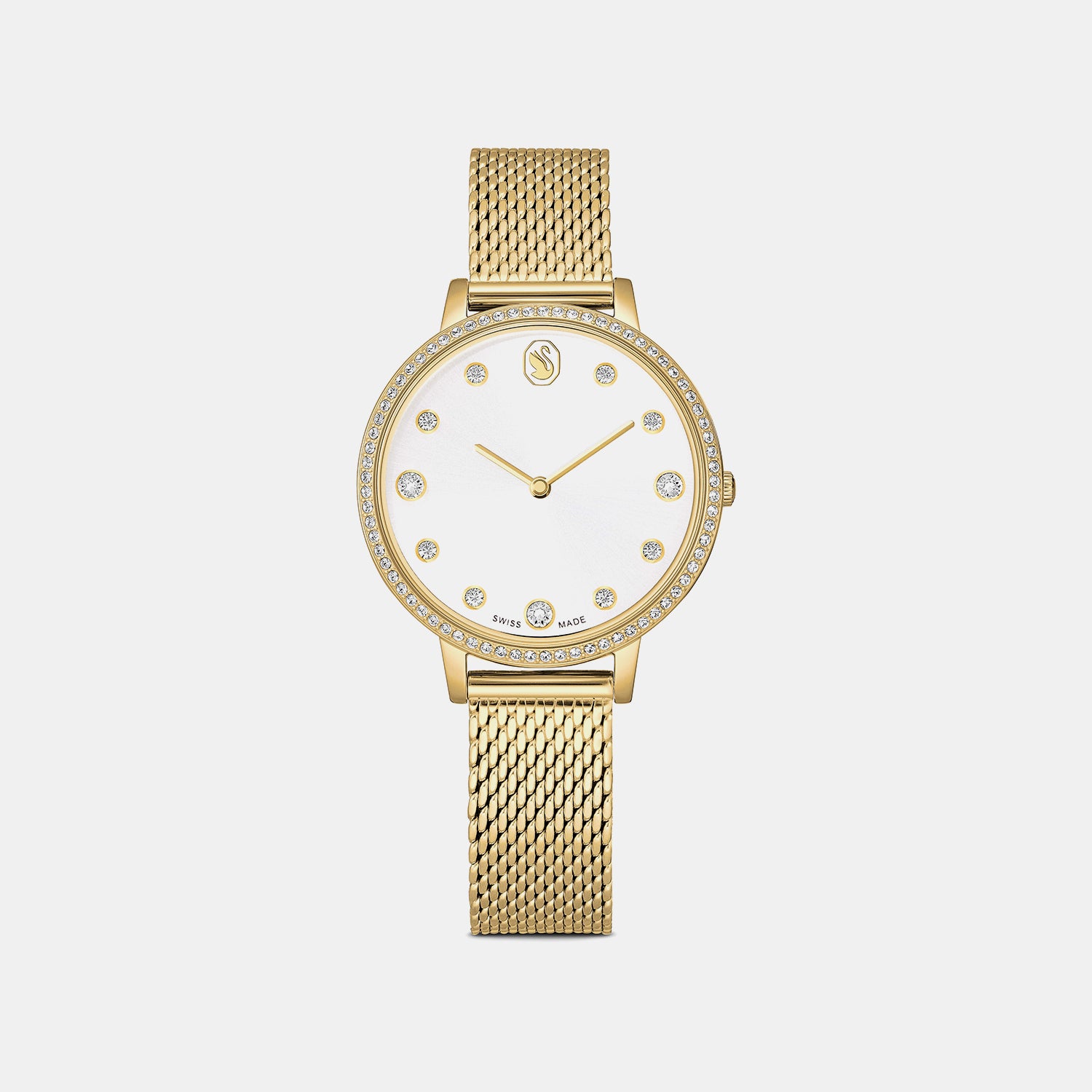 Swarovski Clarica Women White Stainless Steel Watch 5740823 – Just In Time