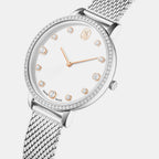 Clarica Women Quartz Silver Dial Analog Stainless Steel Watch 5740971