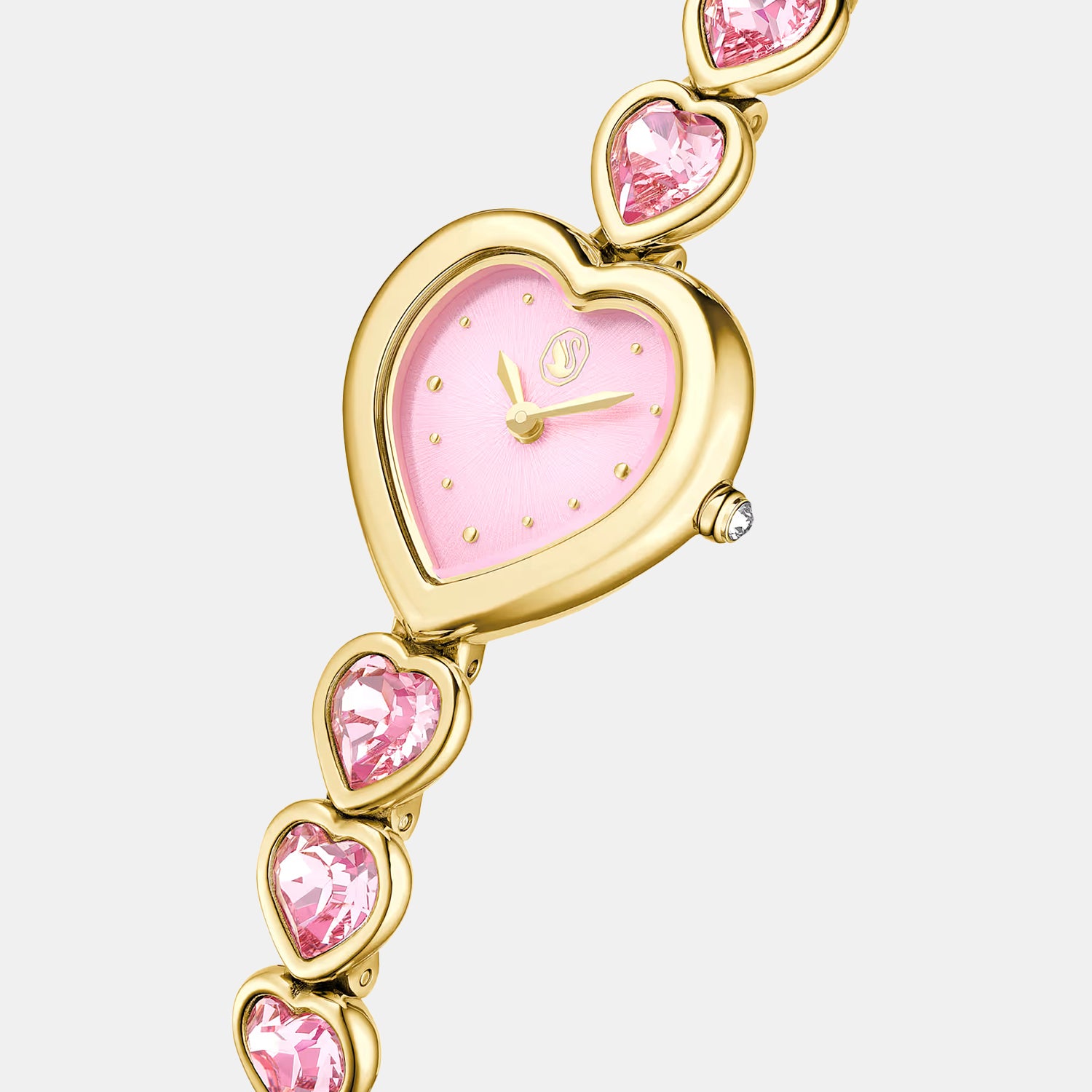 Idyllia Women Quartz Pink Dial Analog Stainless Steel Watch 5741519