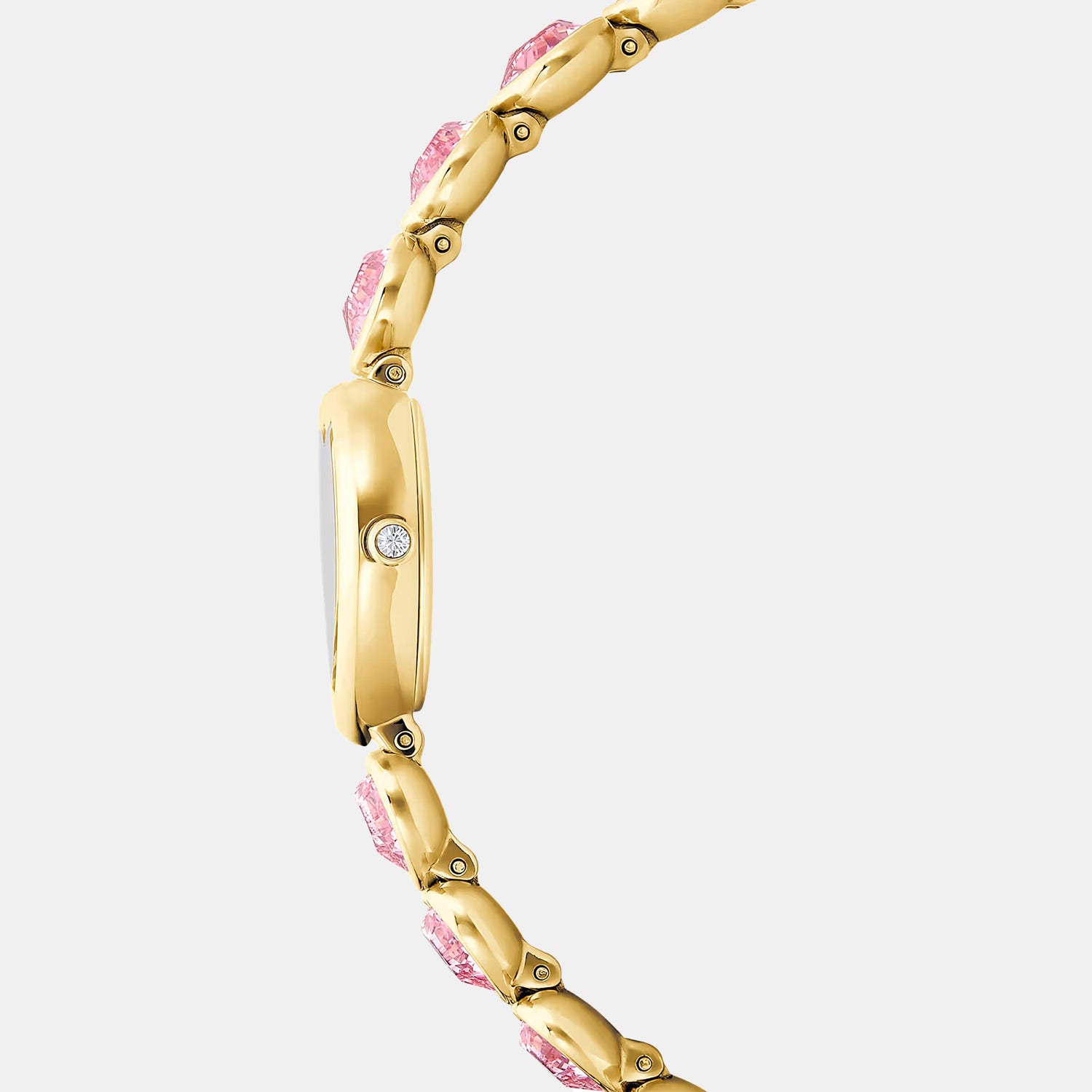Idyllia Women Quartz Pink Dial Analog Stainless Steel Watch 5741519