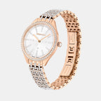 Women Quartz Rose Gold Dial Analog Metal Watch 5742477