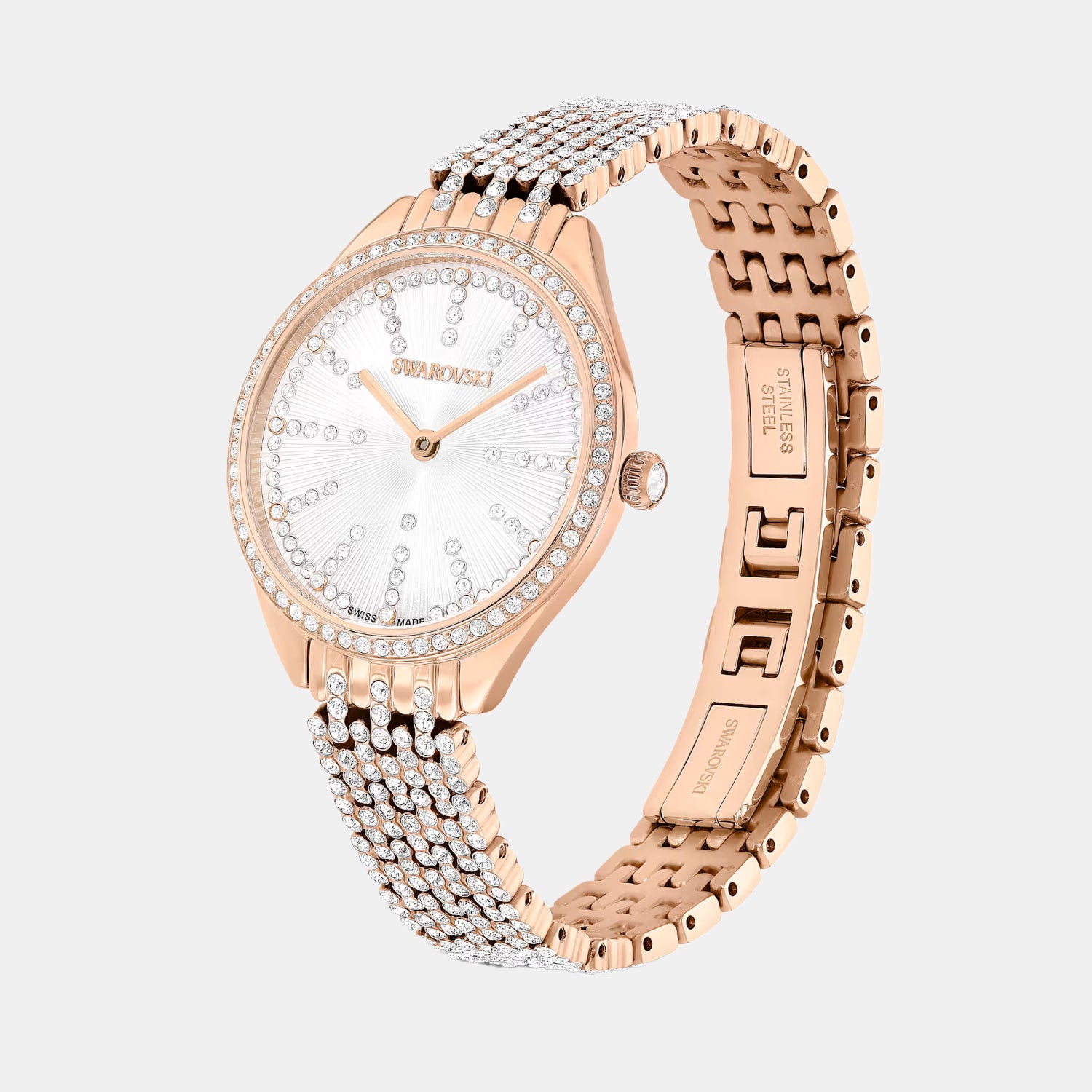 Women Quartz Rose Gold Dial Analog Metal Watch 5742477