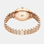 Women Quartz Rose Gold Dial Analog Metal Watch 5742477
