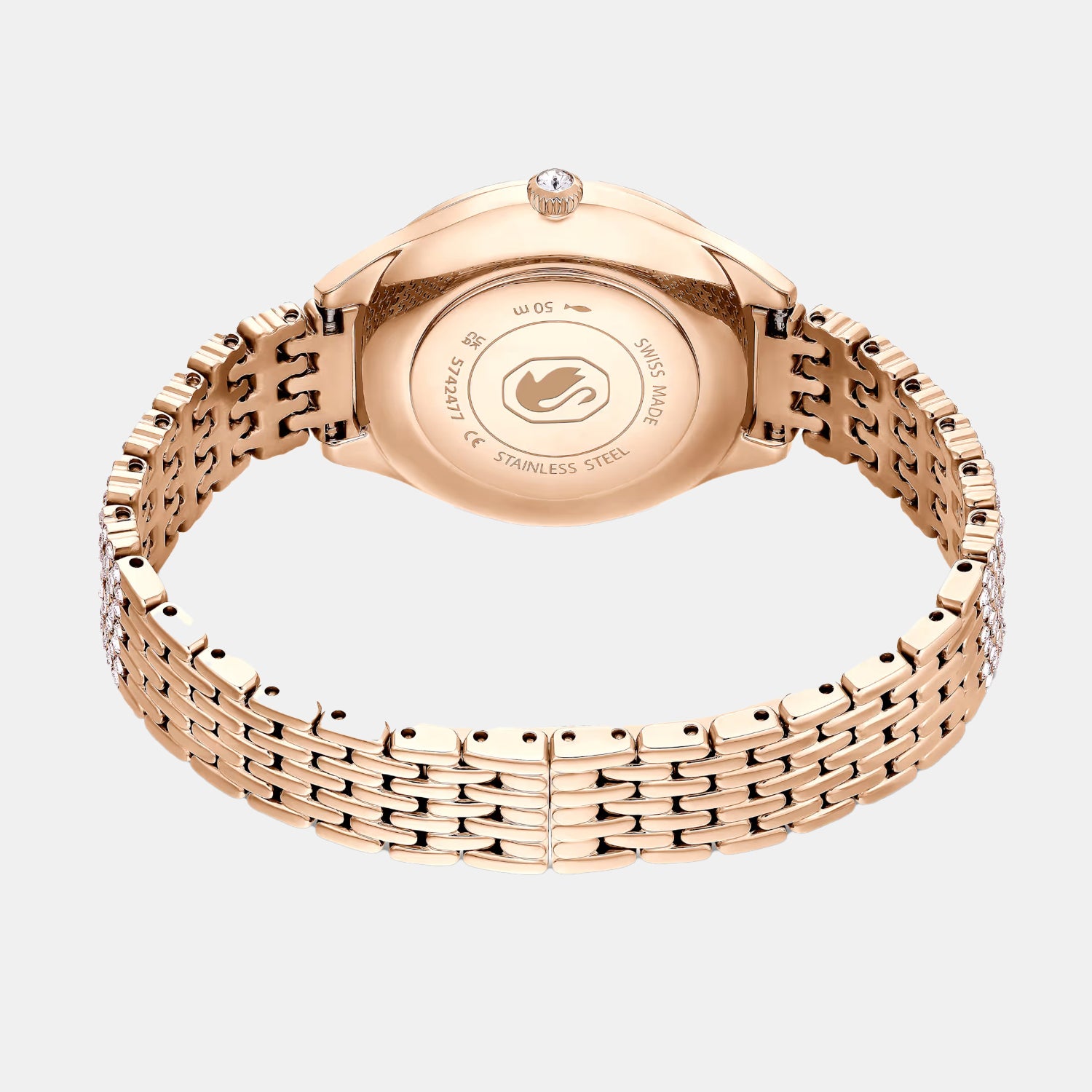 Women Quartz Rose Gold Dial Analog Metal Watch 5742477