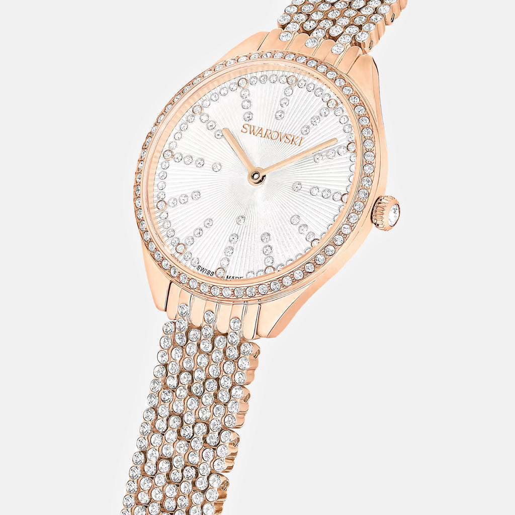 Women Quartz Rose Gold Dial Analog Metal Watch 5742477
