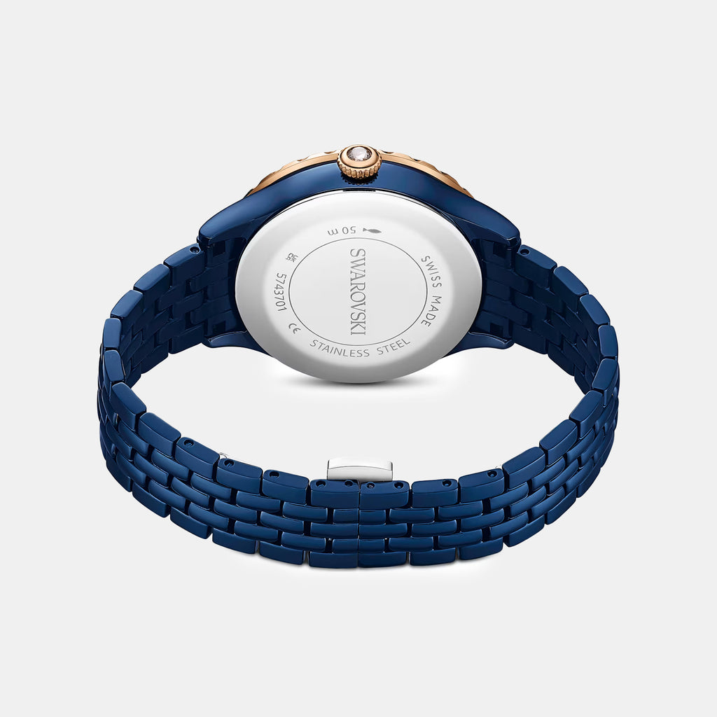 Octea Moon Women Quartz Blue Dial Analog Stainless Steel Watch 5743701