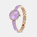 Matrix Women Quartz Purple Dial Analog Stainless Steel Watch 5743713