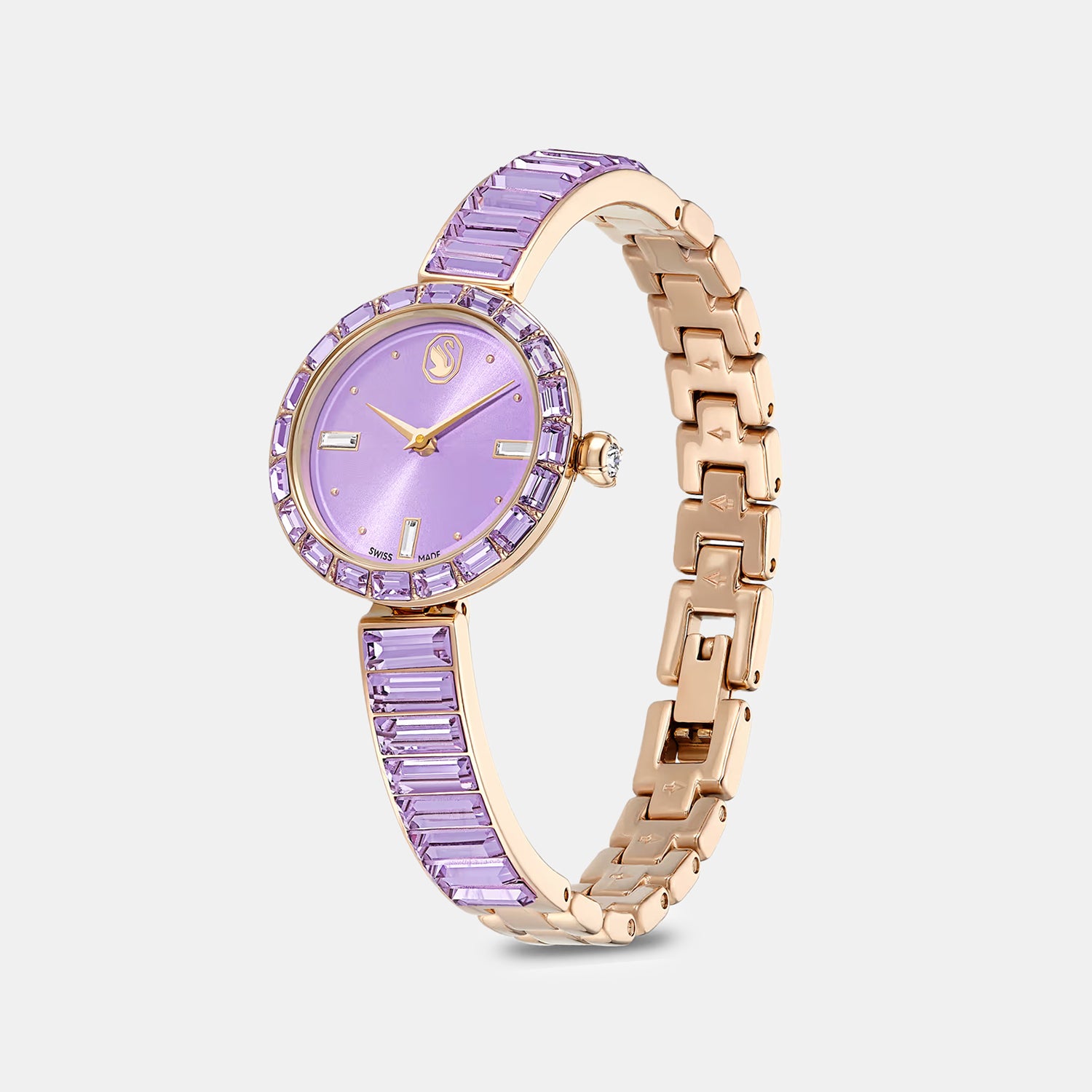 Matrix Women Quartz Purple Dial Analog Stainless Steel Watch 5743713