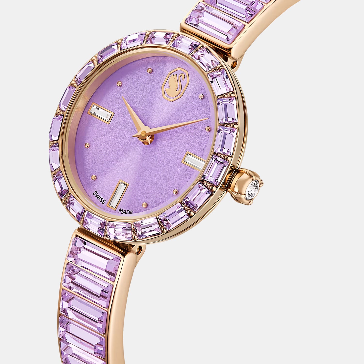 Matrix Women Quartz Purple Dial Analog Stainless Steel Watch 5743713